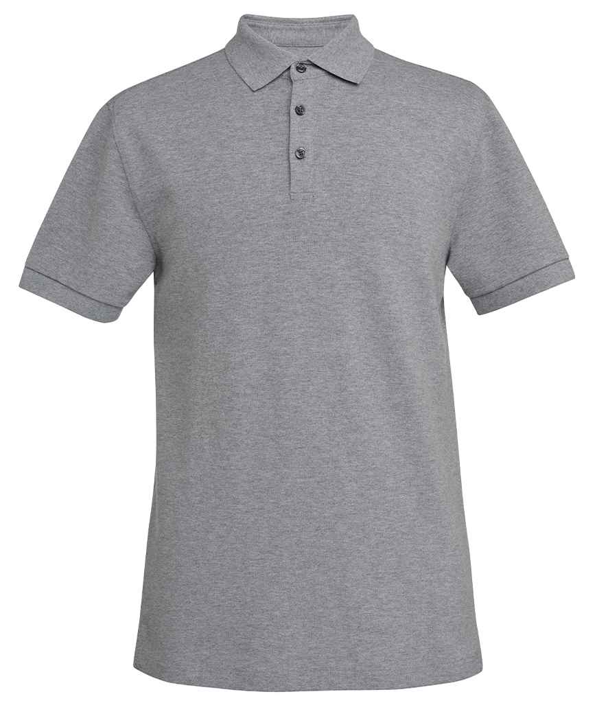 Brook Taverner Hampton Premium Cotton Polo Shirt - Grey Marl