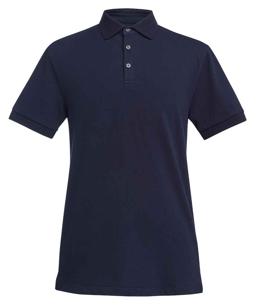 Brook Taverner Hampton Premium Cotton Polo Shirt - Navy