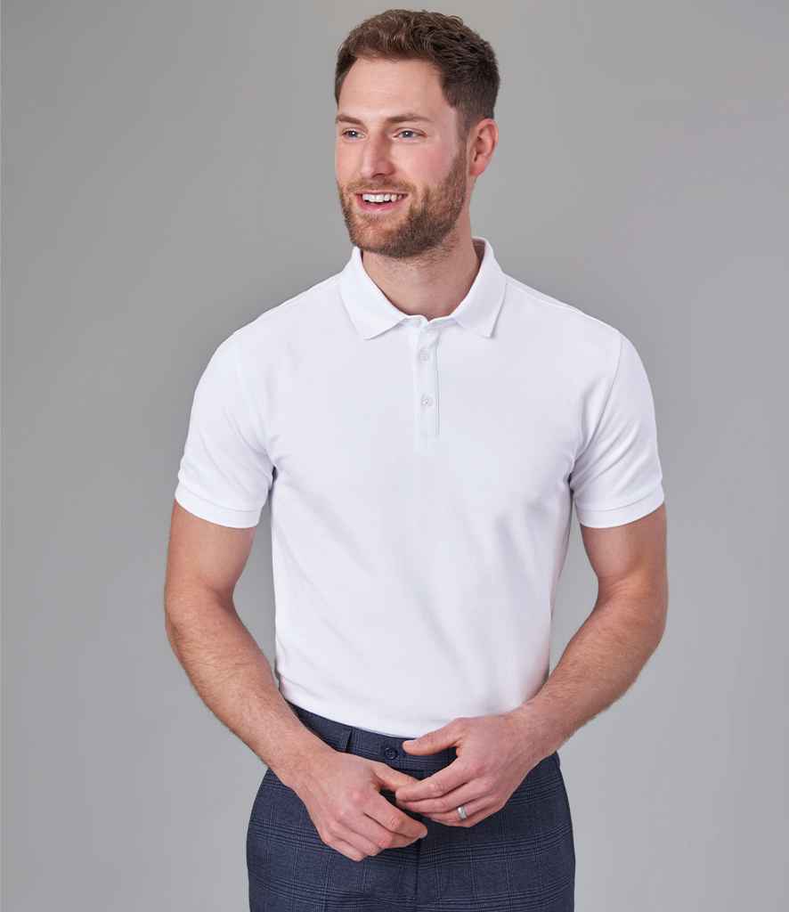 Brook Taverner Hampton Premium Cotton Polo Shirt - White