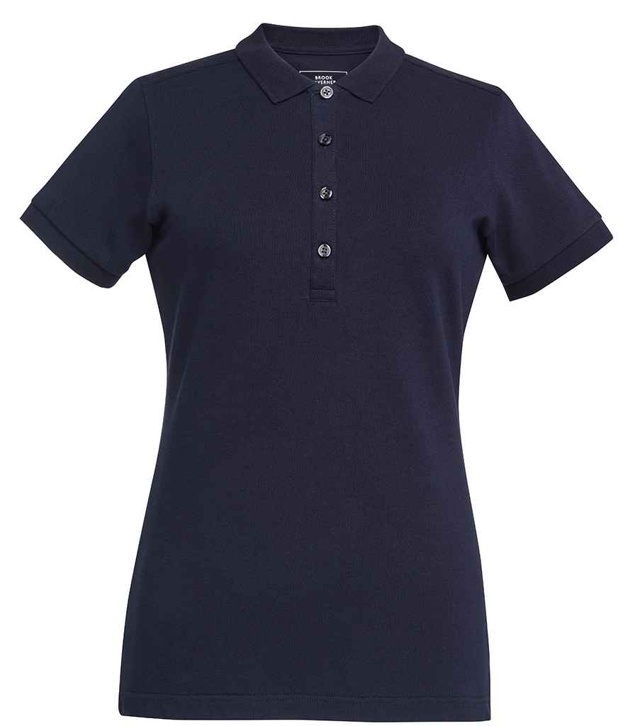 Brook Taverner Ladies Arlington Premium Cotton Polo Shirt - Navy