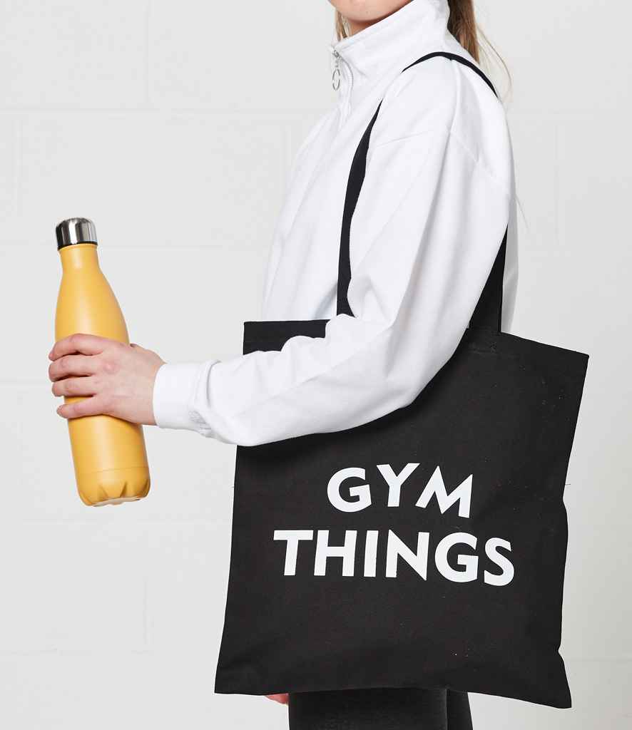Brand Lab Cotton Long Handle Shopper - Black