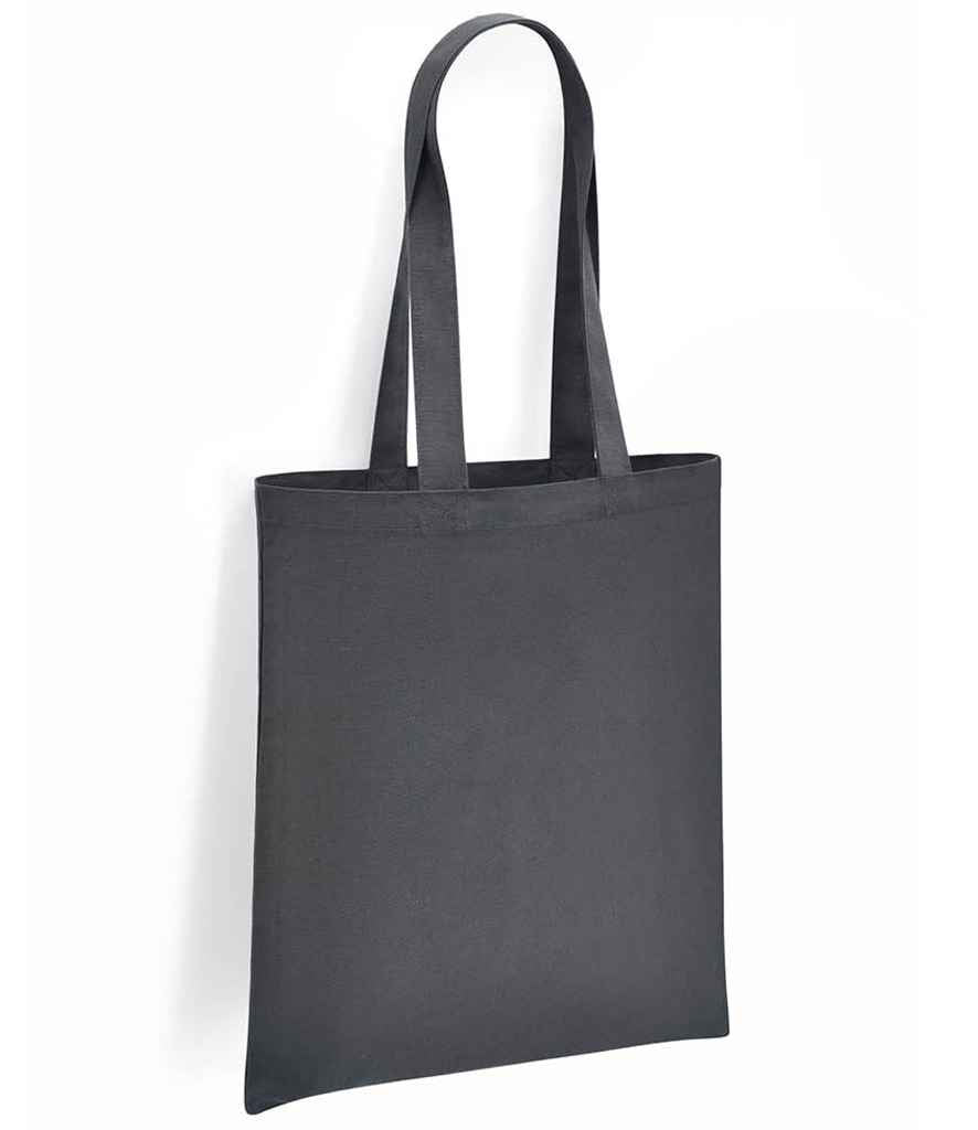 Brand Lab Organic Cotton Long Handle Shopper - Charcoal