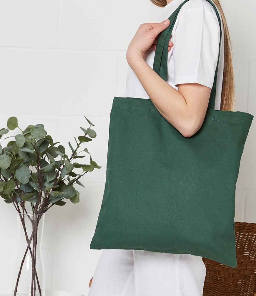 Brand Lab Organic Cotton Long Handle Shopper - Forest Green