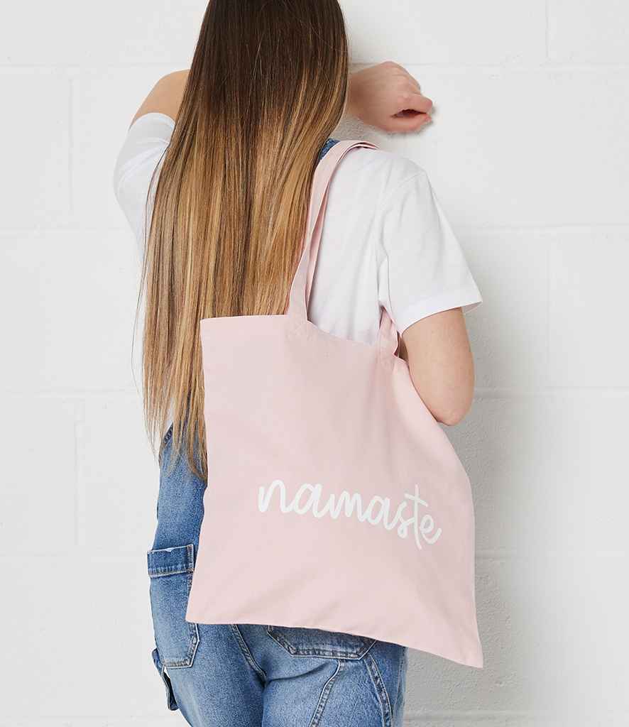 Brand Lab Organic Cotton Long Handle Shopper - Light Pink
