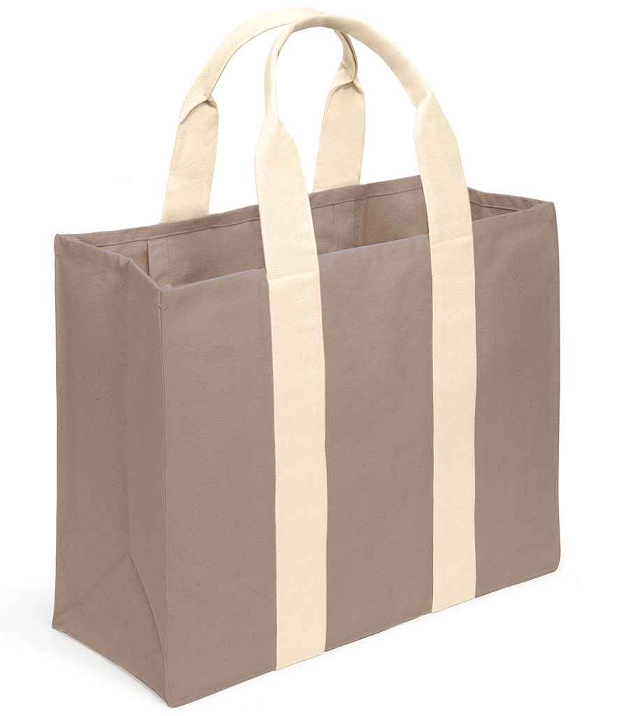 Brand Lab Canvas Wrap Tote Bag - Mushroom/Natural