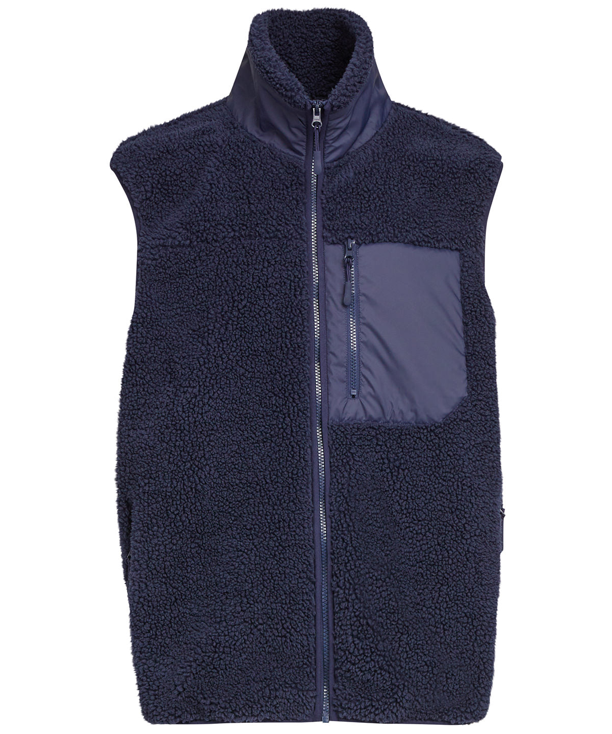 Bonded sherpa vest