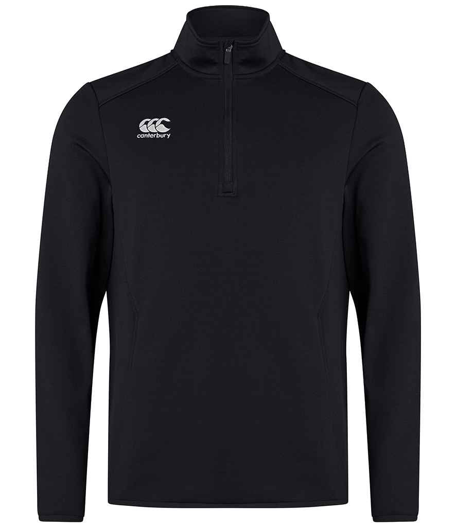 Canterbury Club Zip Neck Mid Layer Training Top - Black