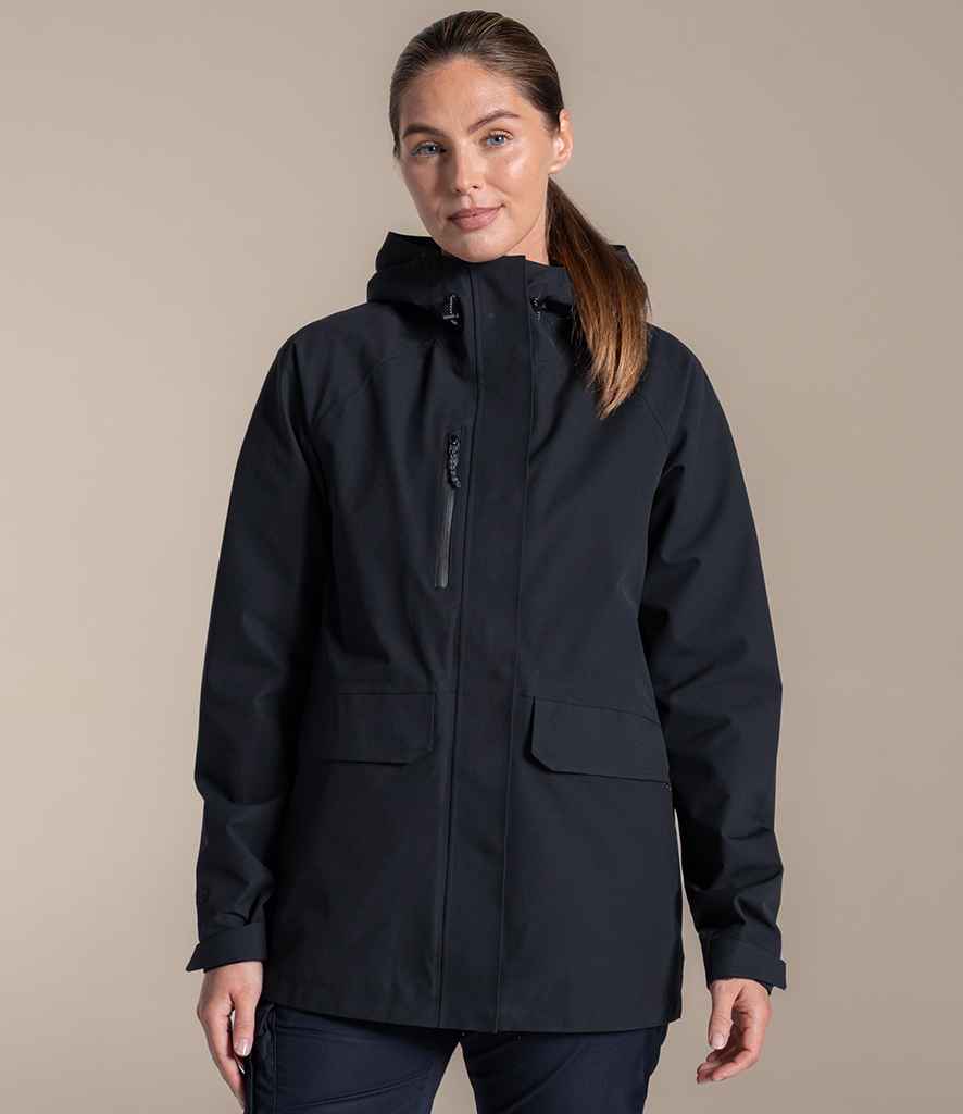 Craghoppers Expert Ladies Kiwi Pro Stretch Long Jacket - Black