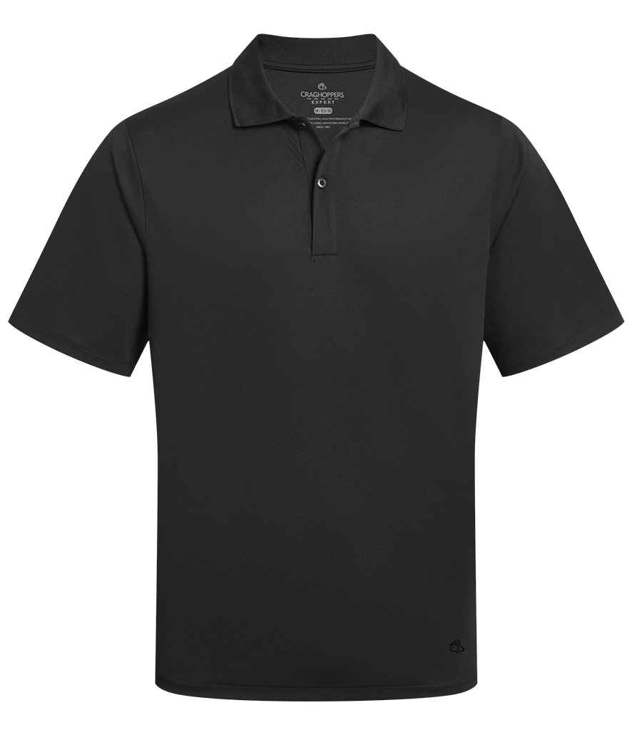 Craghoppers Expert Basecamp Wicking Polo Shirt - Black
