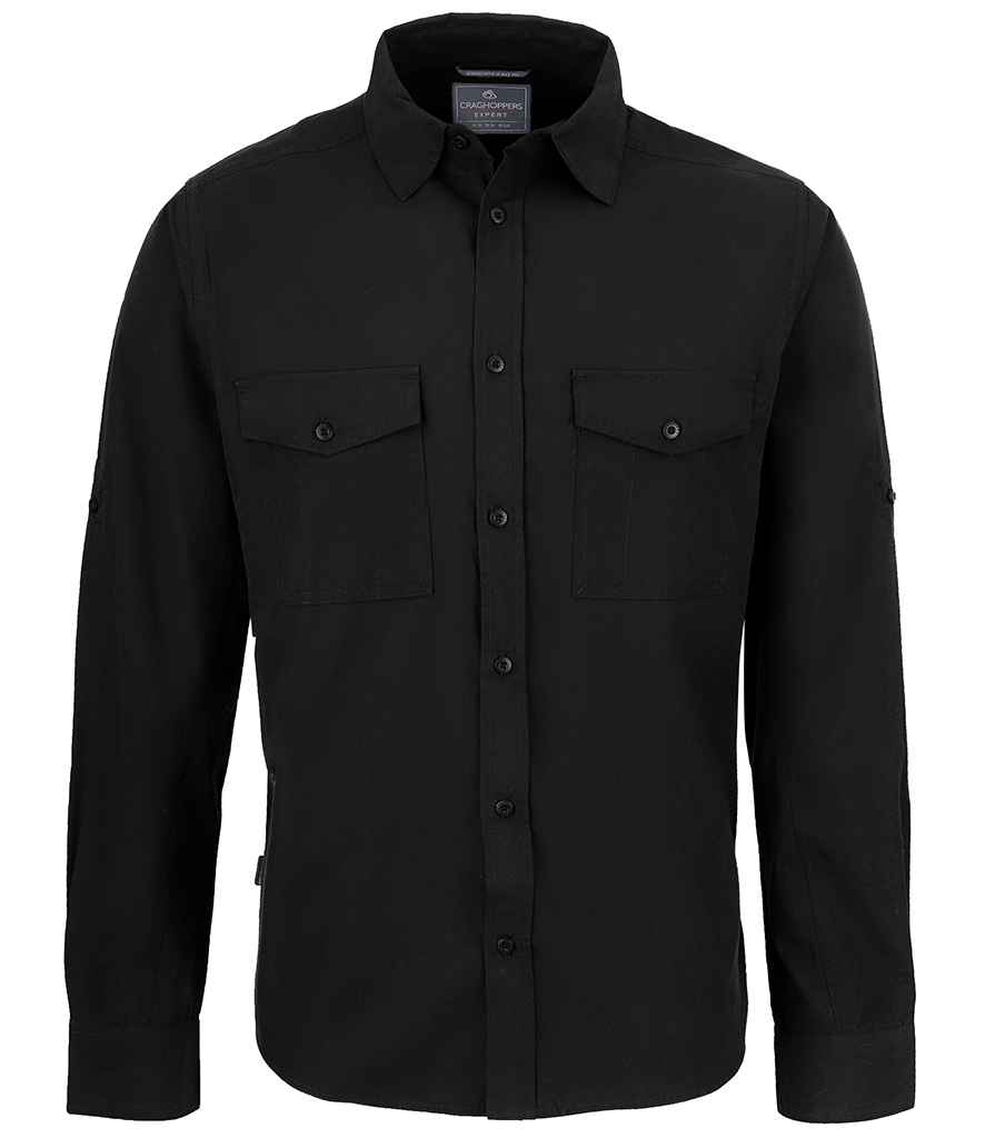 Craghoppers Expert Kiwi Long Sleeve Shirt - Black