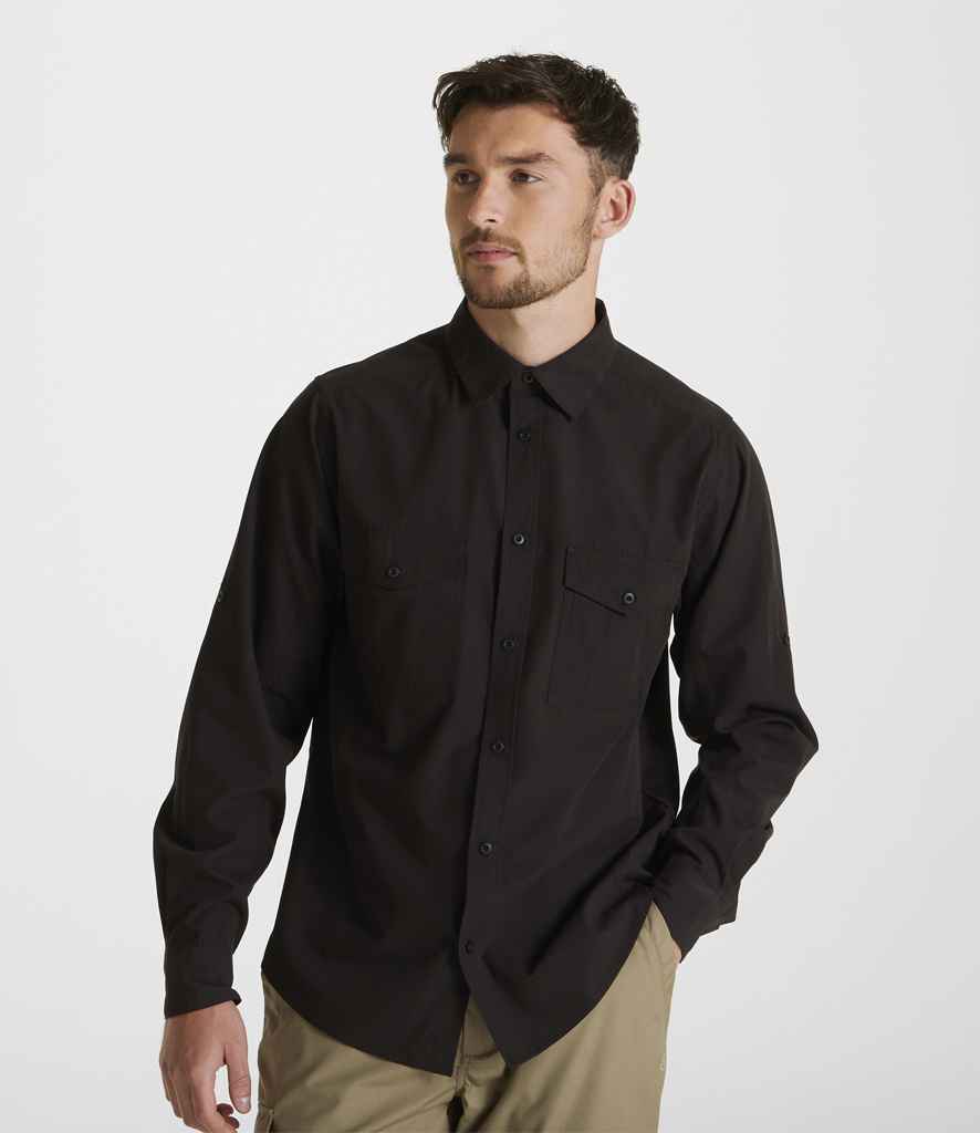 Craghoppers Expert Kiwi Long Sleeve Shirt - Black