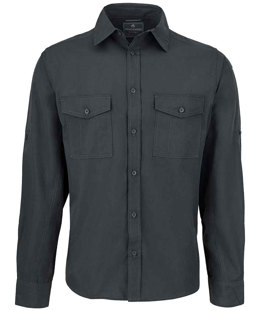 Craghoppers Expert Kiwi Long Sleeve Shirt - Carbon Grey