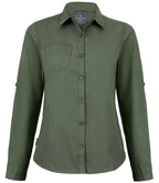 Craghoppers Expert Ladies Kiwi Long Sleeve Shirt - Dark Cedar Green