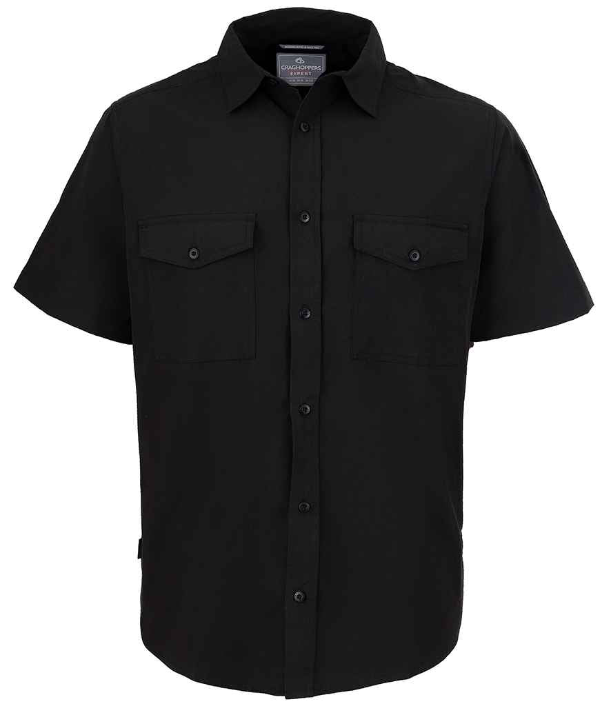 Craghoppers Expert Kiwi Short Sleeve Shirt - Black