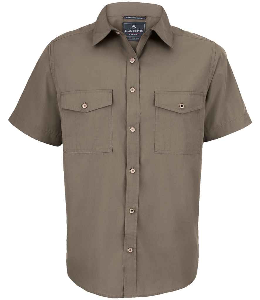 Craghoppers Expert Kiwi Short Sleeve Shirt - Pebble