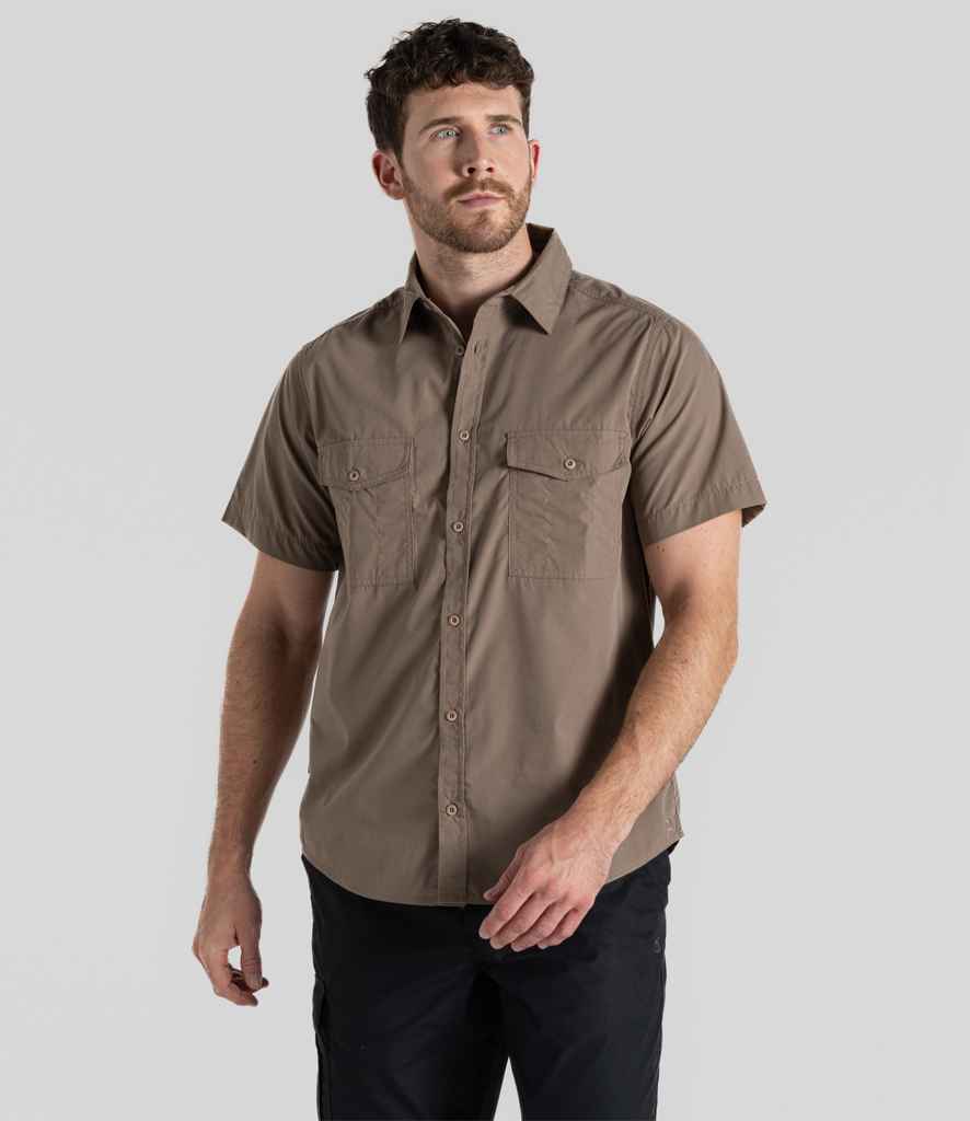 Craghoppers Expert Kiwi Short Sleeve Shirt - Pebble