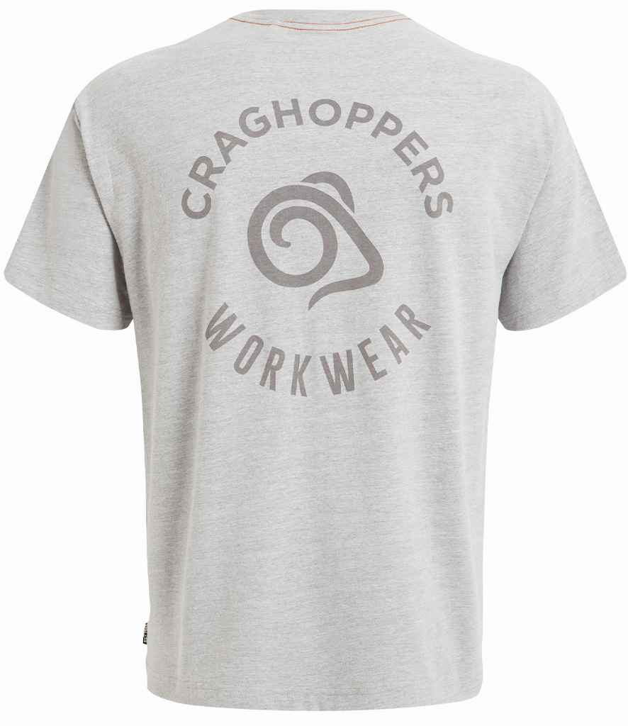 Craghoppers Workwear Wakefield Pocket T-Shirt - Soft Grey Marl
