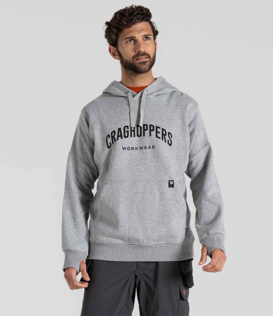 Craghoppers Workwear Oulston Hoodie - Soft Grey Marl