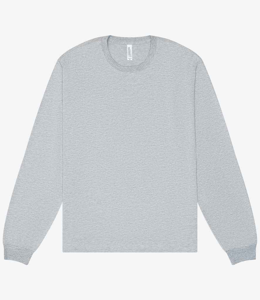 Canvas Unisex Heavyweight Long Sleeve Boxy T-Shirt - Athletic Heather