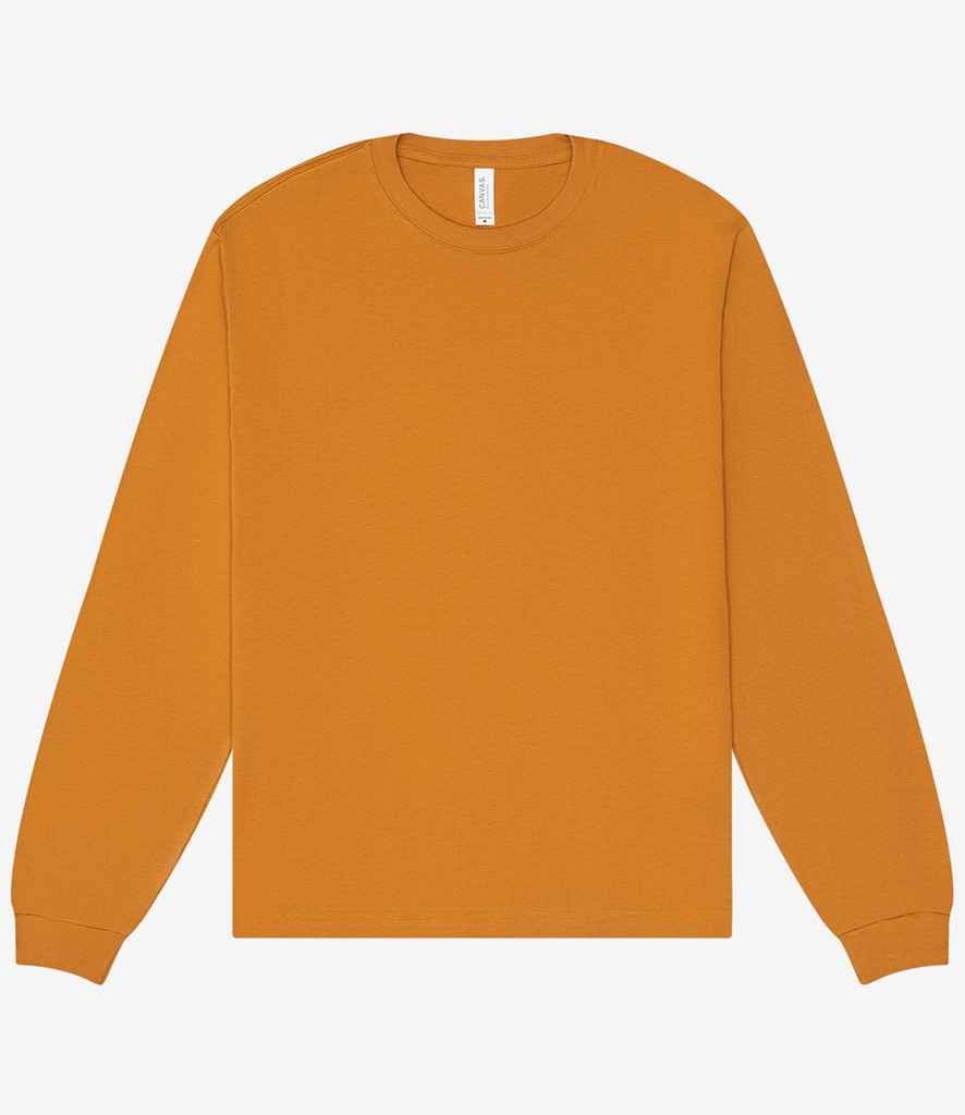 Canvas Unisex Heavyweight Long Sleeve Boxy T-Shirt - Toast