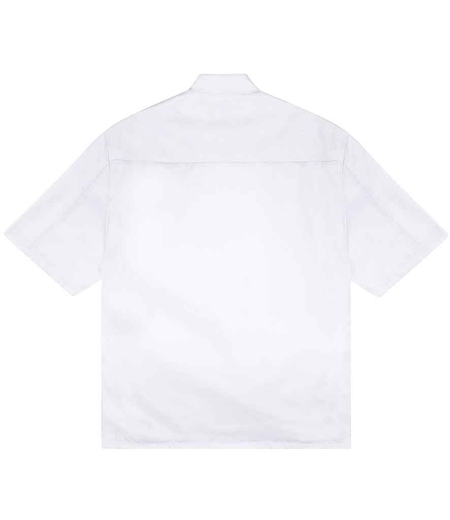 Dennys Short Sleeve Press Stud Chef's Jacket - White