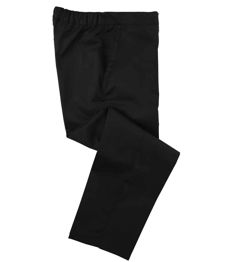 Dennys Unisex Elasticated Chef's Trousers - Black