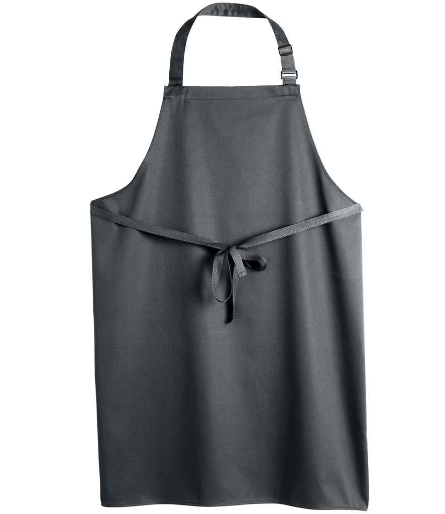 Dennys Polyester Bib Apron - Storm Grey