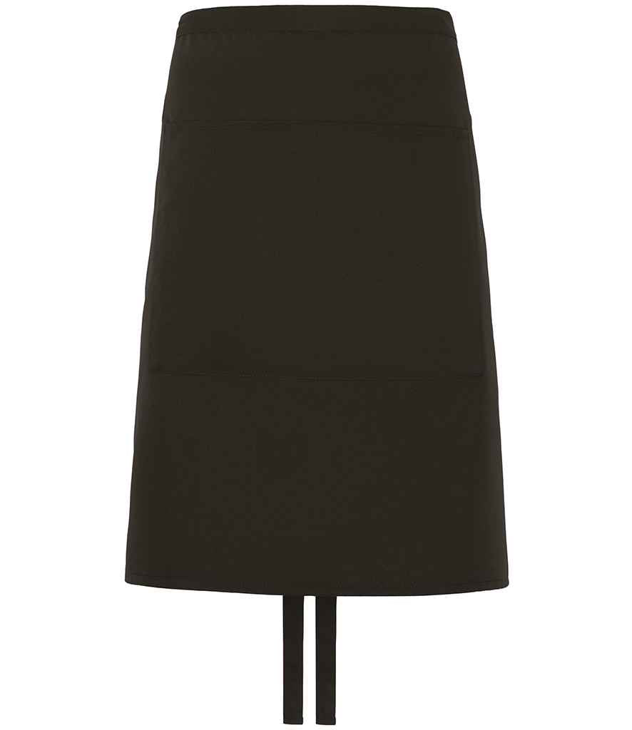 Dennys Polyester Waist Apron with Pocket - Black
