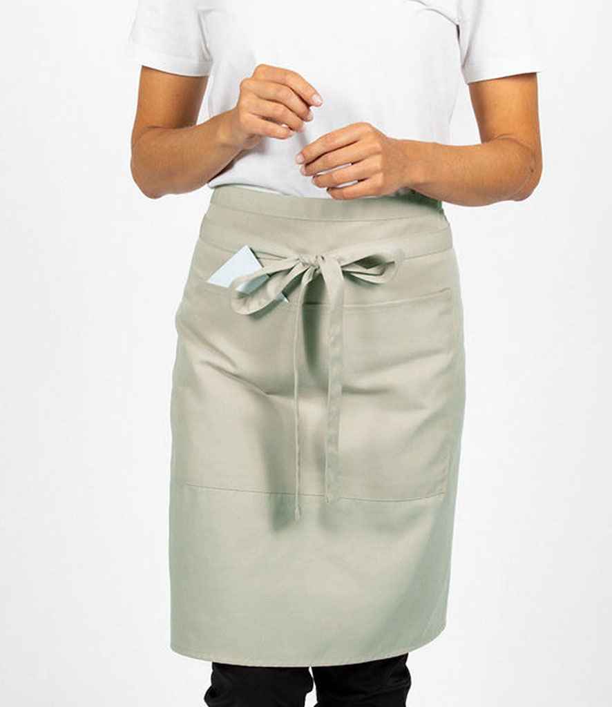 Dennys Polyester Waist Apron with Pocket - Sage