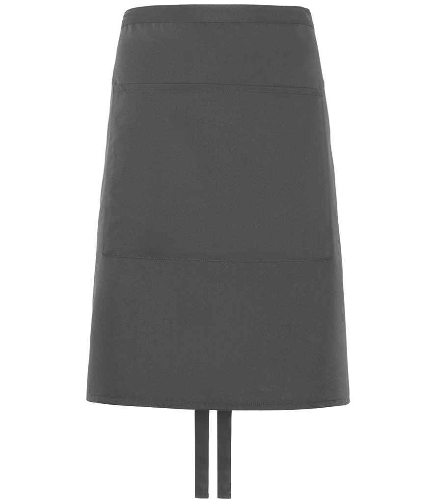Dennys Polyester Waist Apron with Pocket - Storm Grey