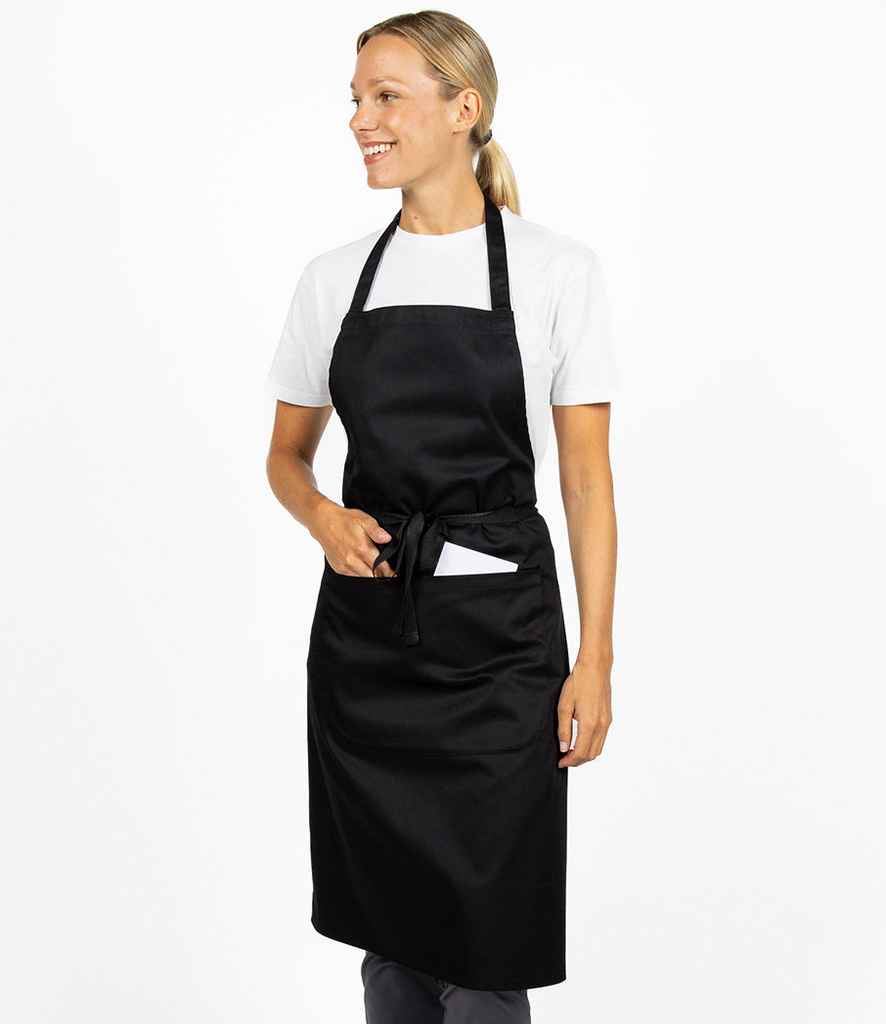 Dennys Low Cost Apron with Pocket - Black