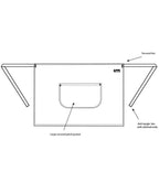 Dennys Waist Apron with Pocket - Black