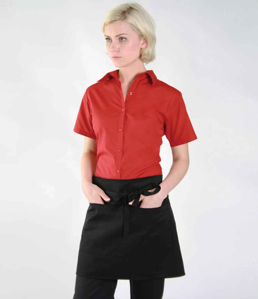 Dennys Bar Apron with Pocket - Black