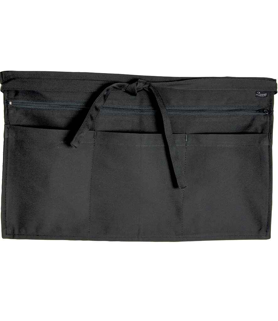 Dennys Zip Pocket Apron - Black