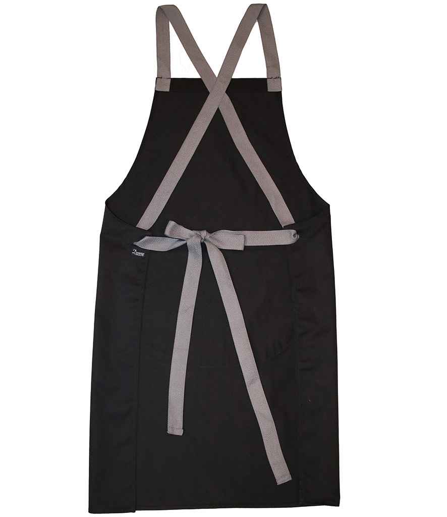 Dennys Cross Back Apron - Black