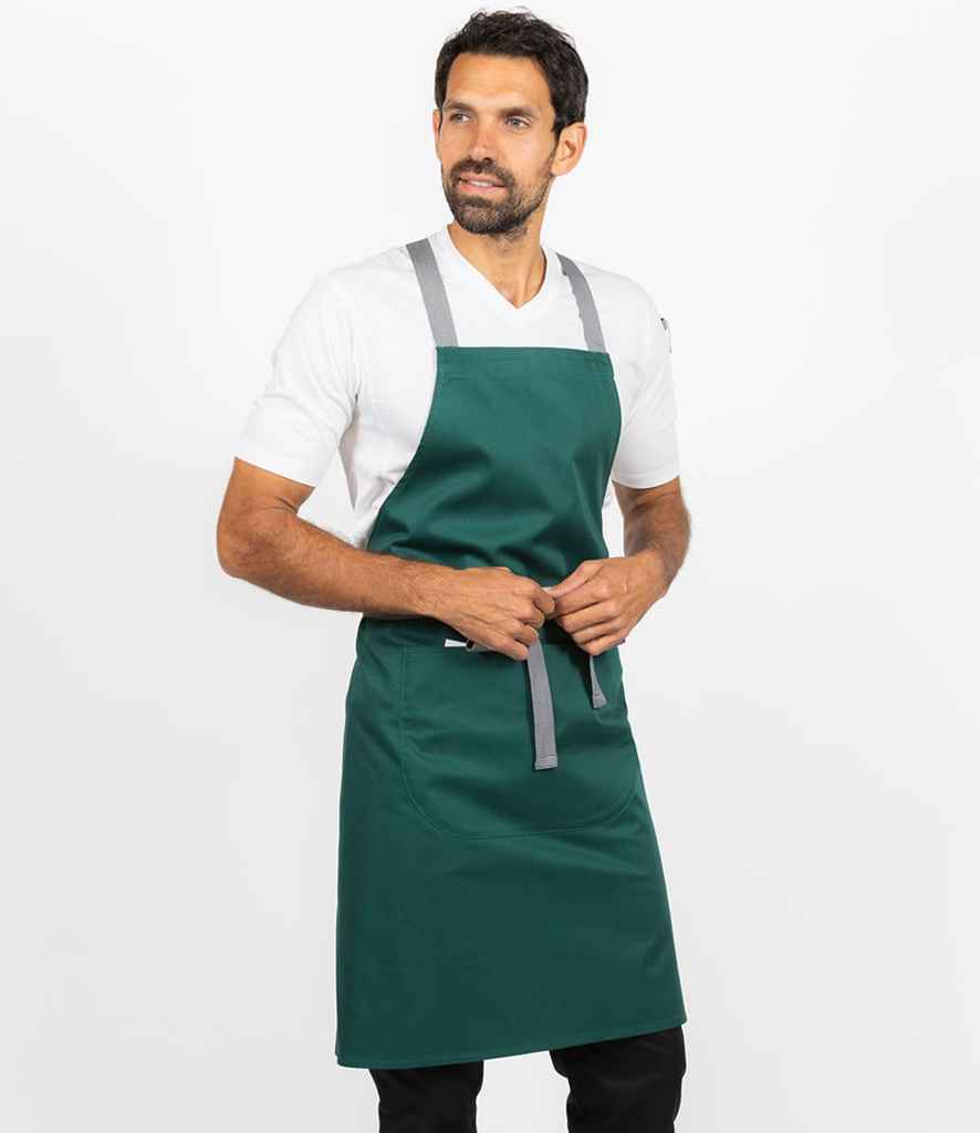 Dennys Cross Back Apron - Bottle Green