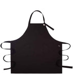 Dennys Canvas Apron with Metal Eyelets - Black