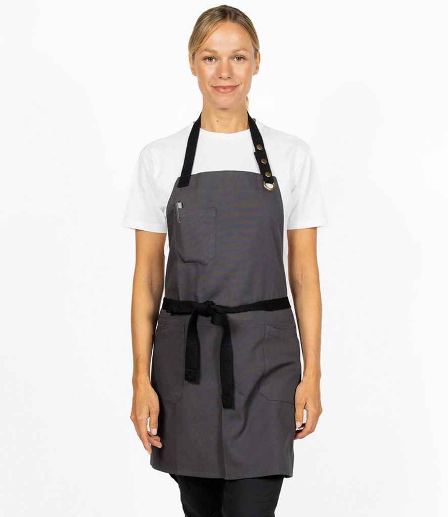 Dennys Canvas Apron with Front Split - Storm Grey