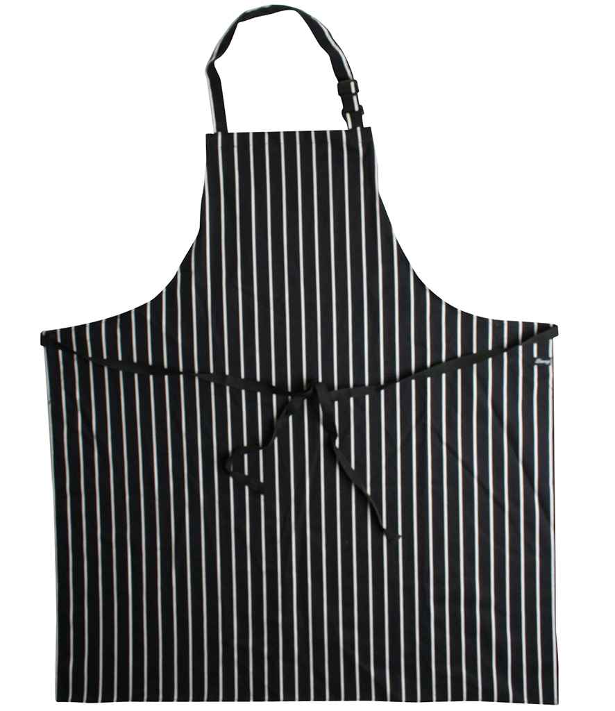 Dennys Stripe Bib Apron - Navy/White