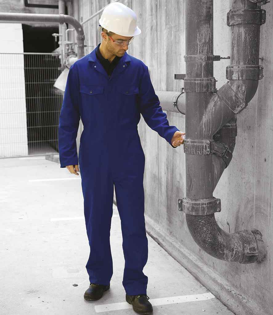 Warrior Stud Front Coverall - Navy