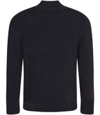 Ecologie Unisex Wakhan Zip Neck Sustainable Sweater - Black