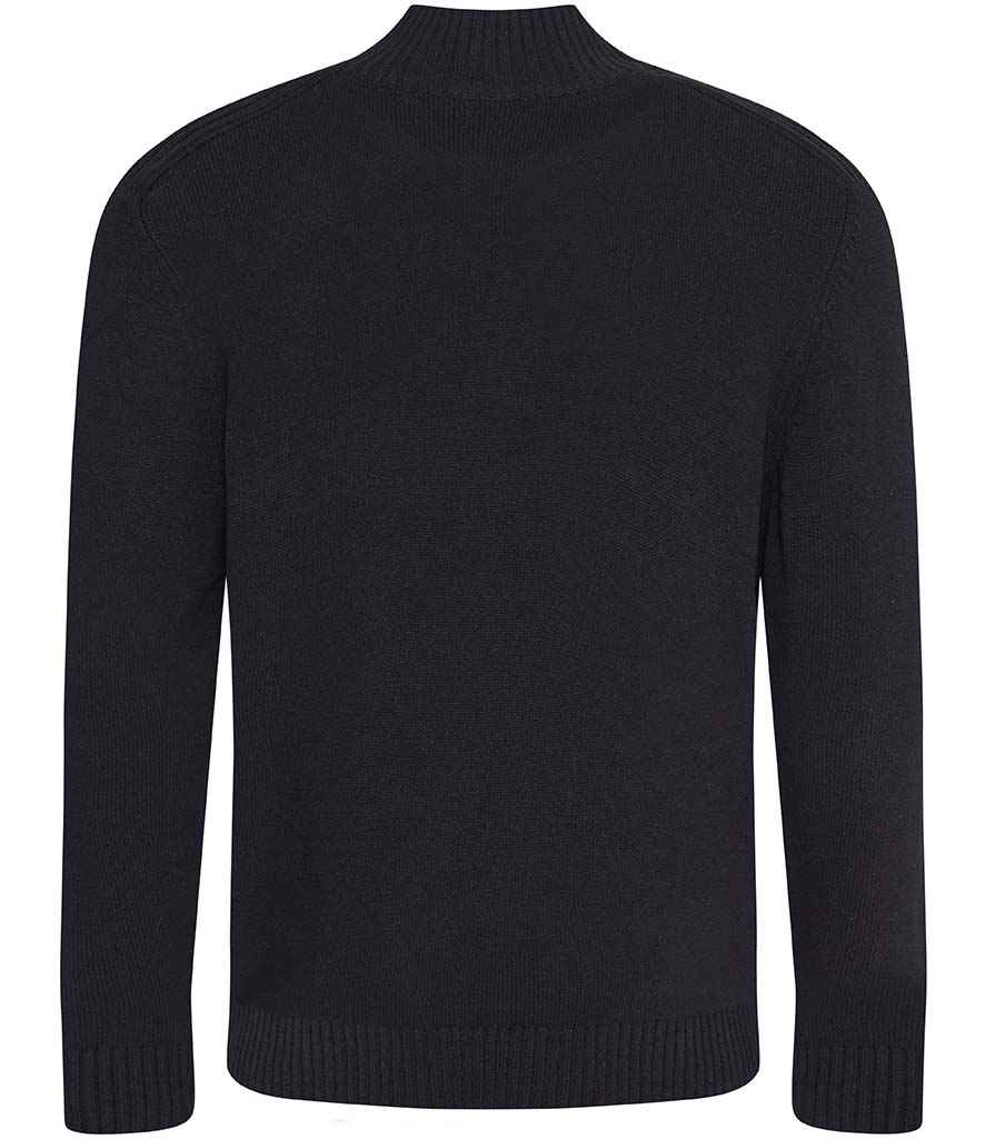 Ecologie Unisex Wakhan Zip Neck Sustainable Sweater - Black