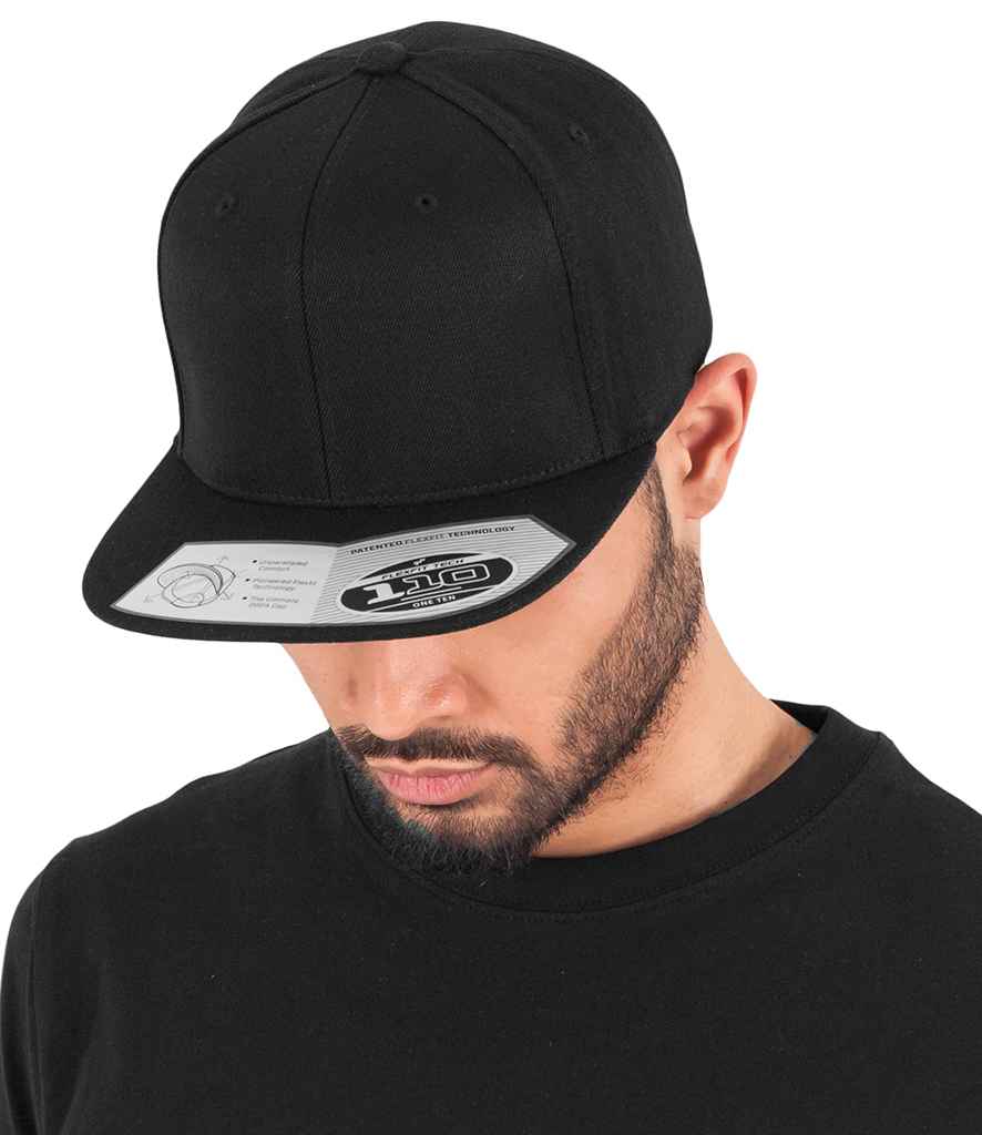 Flexfit Fitted Snapback Cap - Black