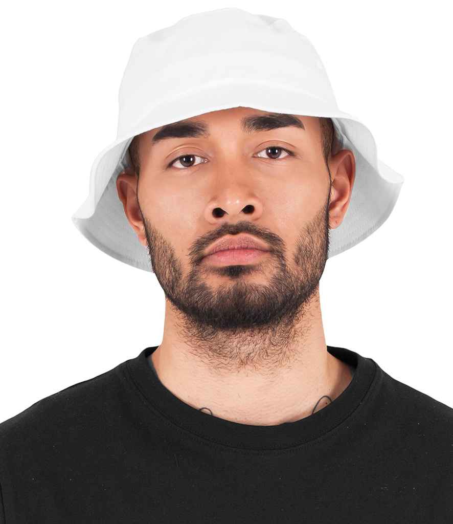 Flexfit Cotton Twill Bucket Hat - White
