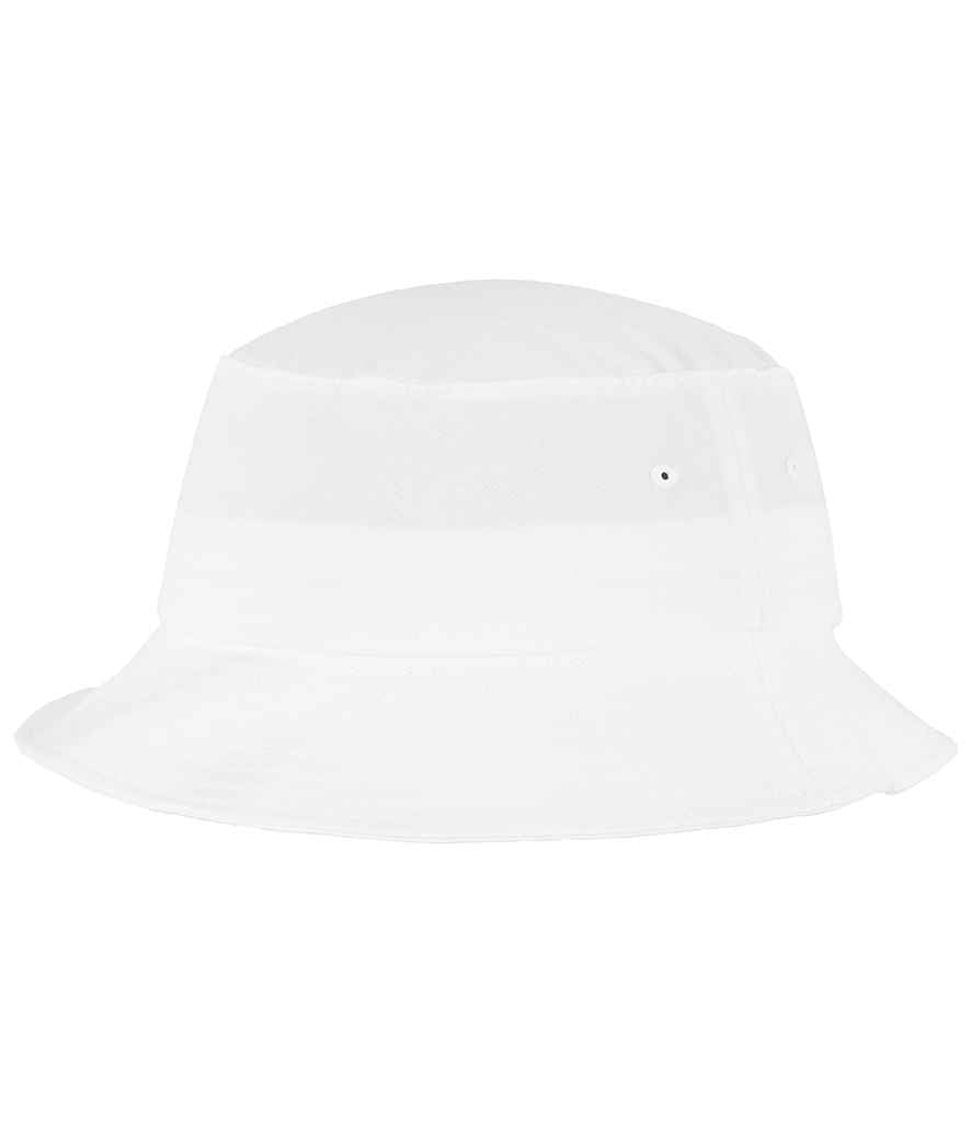 Flexfit Cotton Twill Bucket Hat - White