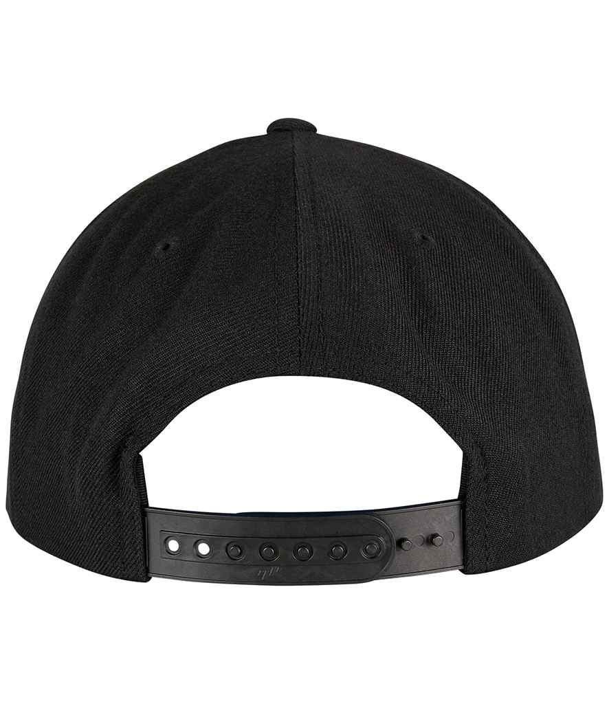 Flexfit 5 Panel Premium Curved Snapback - Black