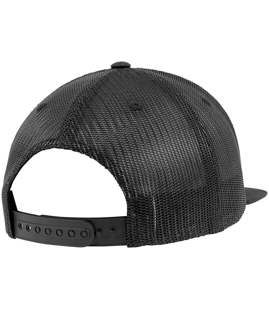 Flexfit Foam Trucker Cap - Black/White/Black