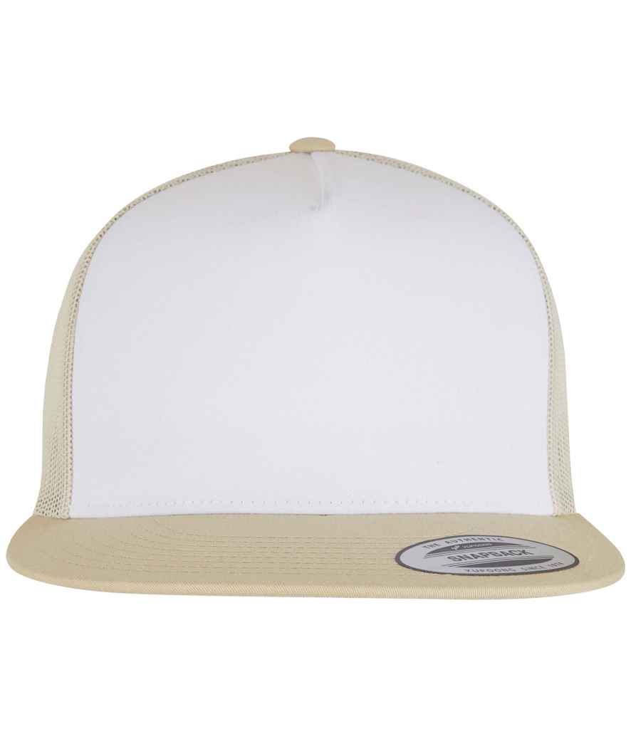 Flexfit Contrast Trucker Cap - Gold/White/Beige