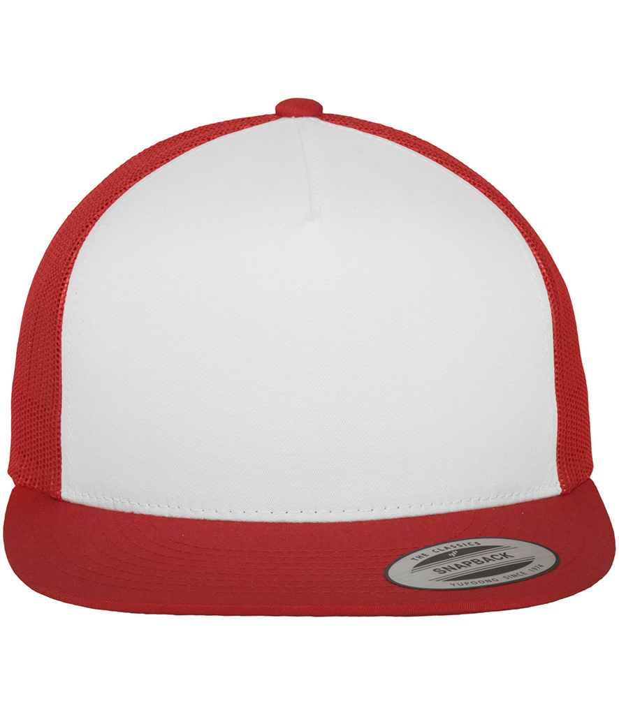 Flexfit Contrast Trucker Cap - Red/White