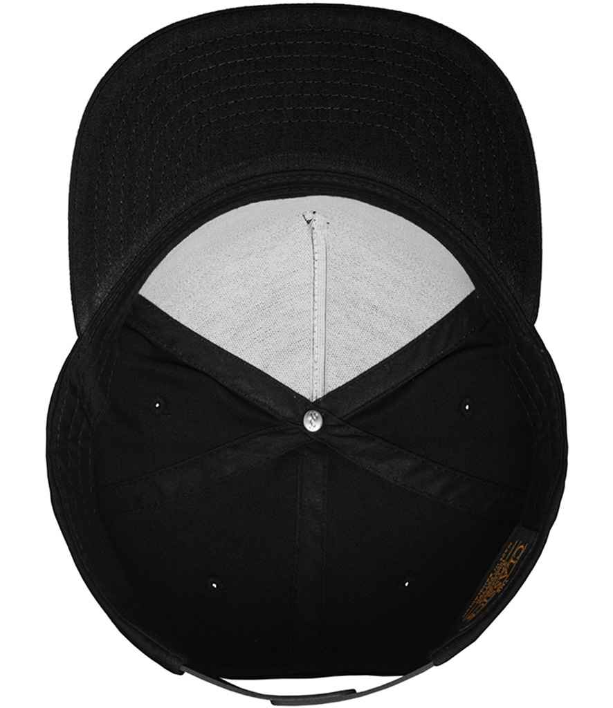 Flexfit Classic 5 Panel Snapback Cap - Black